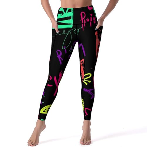 Legging de sport taille haute anti-glissement pour fitness et gym S