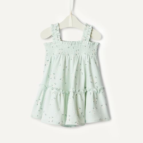Image of Amazon Essentials x Sofia Grainge Toddlers and Baby Girls' Smocked Cotton Dress