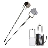 godet telescopique 【Matériaux】La tige d'extension est en acier inoxydable et le godet en acier inoxydable ou en plastique, ce qui leur confère robustesse et solidité.