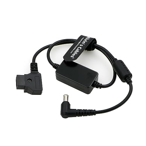 Alvin’s Cables D-tap to DC Power Cable for Sony FX6 FX9 Camera Right Angle DC to D-tap 19.5V Regulated Output Cable 50cm|19.7inches