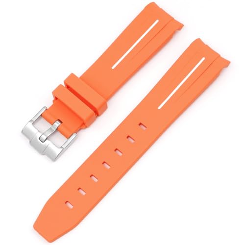 Rubber Strap for Moonswatch Watch,Curved No Gap,Premium Soft Durable Silicone Rubber Band Compatible with Omega x Swatch MoonSwatch Speedmaster 20mm Replacement Band Strap for Men Women