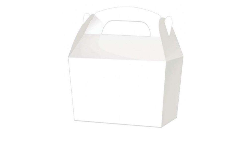Playwrite White Treat Boxes - Wedding Favour Cupcake Gift Party Box - Choose From 13 Colours (35, )