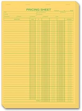 Pricing Estimate Forms in Pads