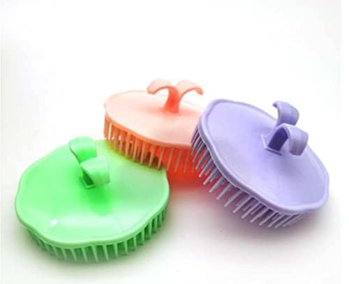 Brosse cheveux ronde plastique x2 - Lot de 2 brosses colorées, massage cuir chevelu, idéale cheveux courts
