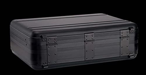 Urecimy Black 14.5X10.6X4.5 Inch Aluminum Briefcase For Men Metal Toolkit Box Family Medical Case Cash Small Case 14 Inch Notebook Bag With Sponge #TOP3