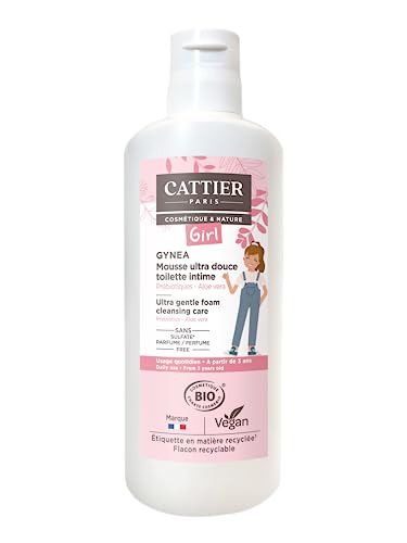 Cattier - Gynéa Girl - Mousse Ultra Douceur Toilette Intime - De 3 ans à la Puberté - 150ml