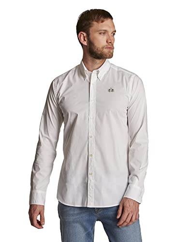 La Martina - Herrenhemd Slim fit, Signalweiß, Man