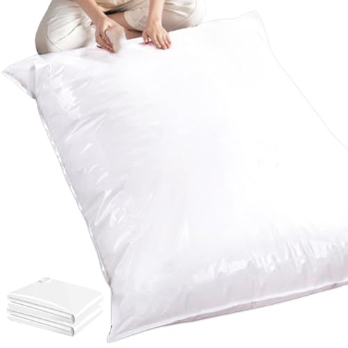 BAIFULAI 2 stycken vakuumpåsar för madrasser 240 x 130 cm, stor vattentät vakuum klädpåse, madrasspåse med lufttäthet, vakuumpåse, återanvändbara madrasser förvaringsväska