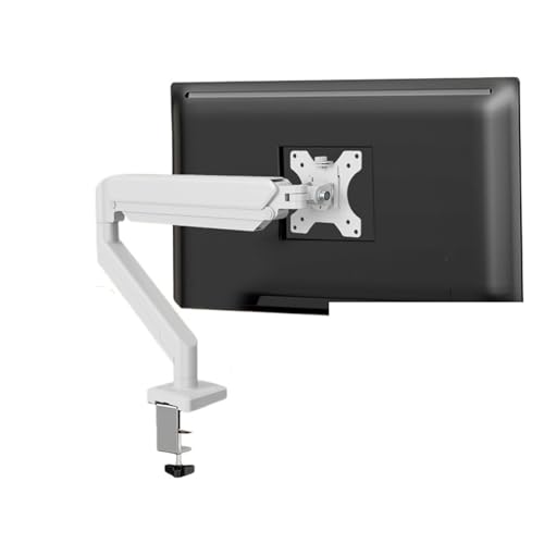 Bras robotisé pour support d'écran blanc et fixation rotative de bureau ergonomique