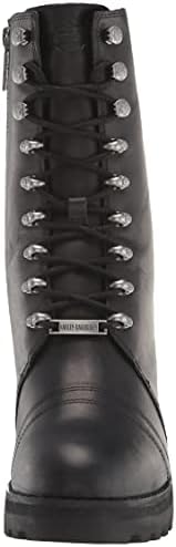 HARLEY-DAVIDSON FOOTWEAR Women's Seneca 7" Lace Motorcycle Boot, Black, 9 | Image 1
