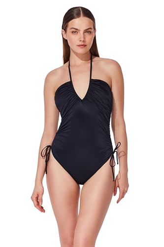 Gottex Halter One Piece - Removable Soft Cups, Adjustable Halter Straps, Adjustable Sides, Front & Back Lining