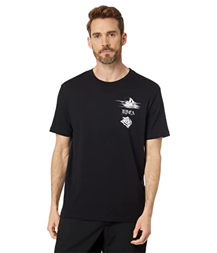 T-shirt RVCA Tiger Beach noir taille L idéal pour l'été et le quotidien