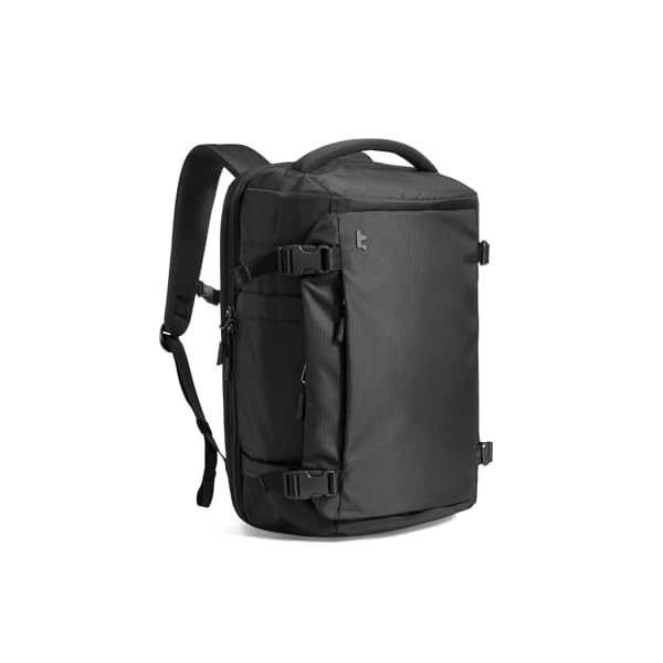 tomtoc Travel Backpack 28L, TSA Friendly Flight Approved Carry-on Luggage, Personal Item Travel Bag, Water-resistant Lightweight Business Rucksack, Durable Bag Fits 16 Inch Laptop