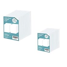 Egofine Plexiglass Sheets Acrylic Sheets 12 Pack of 8x10 & 5x7 Clear Plastic Cast Transparent Plexi Glass for Crafting Projects, Replacement Picture Frame Glass, DIY Display, Easy to Cut