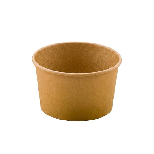 Image of Coppetta 12-Ounce Dessert Cups, 200 Disposable Ice Cream Cups - Lids Sold Separately, Sturdy, Kraft Paper Frozen Yogurt Bowls, For Hot And Cold Foods, Perfect For Gelato Or Mousse - Restaurantware