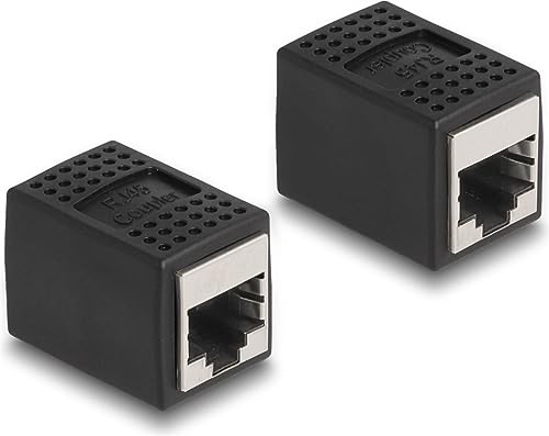 DeLOCK ADAPTADOR RJ45 HEMBRA A RJ45 HEMBRA Cat.6A Negro