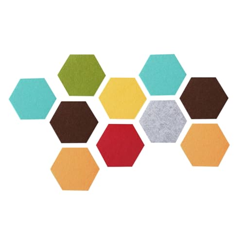 Solución para paredes vacías con paneles hexagonales de fieltro autoadhesivos que evitan agujeros