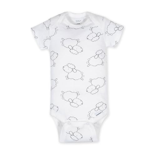 Image of Gerber Unisex Baby 5-Pack Short Sleeve Variety Onesies Bodysuits