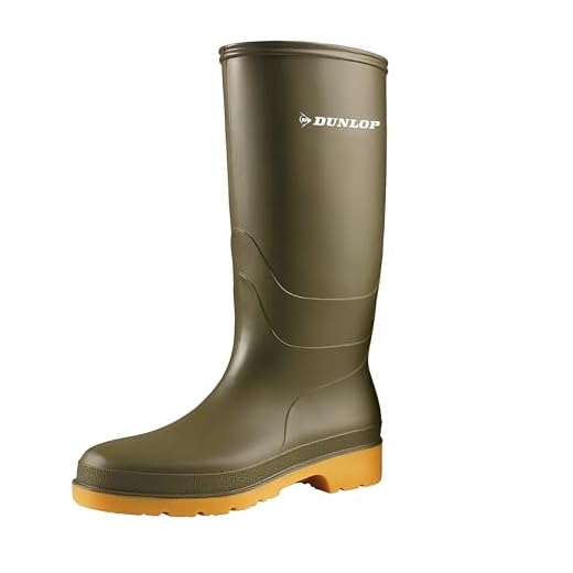 Dunlop Protective Footwear Unisex-Kinder Dunlop Dull Gummistiefel, Grün, 32 EU