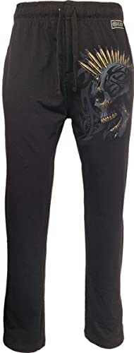 Spiral - Black Gold - Mens Organic Pyjama Trousers - S