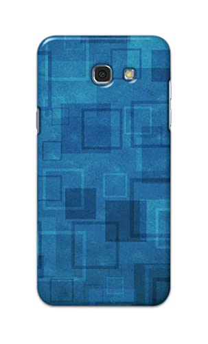 Image of Printed Hard Back Cover Case for Samsung Galaxy A7 2017 Back Cover (Plain Azure Blue) -1302