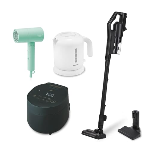 �y�Z�b�g�i�z �A�C���X�I�[���} �V�����Z�b�g �|���@ �R�[�h���X �T�C�N���� �u�������[�d�X�^���h�t�� SCD-184P-B �u���b�N + ���ъ� 3�� �u���b�N RC-MGA30-B + �d�C�P�g�� 800ml IKEB800W �z���C�g