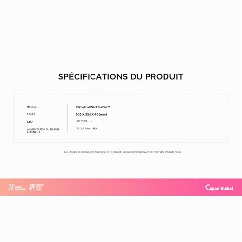 Twice Candybong Bâton lumineux officiel – vue 7