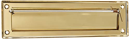Baldwin Estate 0012.003 Letter Box Plate in Polished Brass, 13" x 3.625"