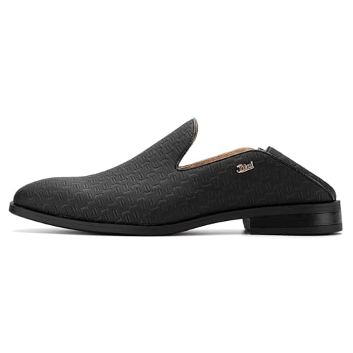 Image of JITAI Men's Dress Shoes - Casual Rubber & Leather Loafers for Men - Fashion Business Formal Wear