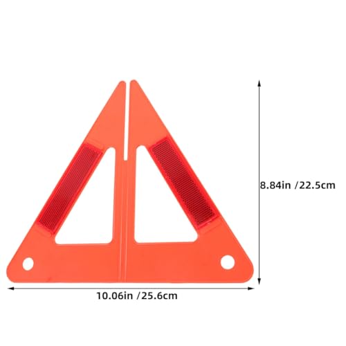 5 unidades triángulo de seguridad reflectante para autos miniatura 2