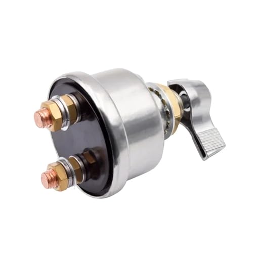 Interruptor de batería de coche 12V 24V desconexión principal con tapa roja 5