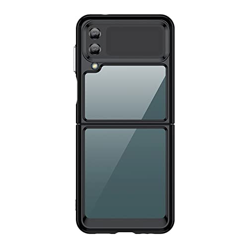 Coque Galaxy Z Flip 3 antichoc en acrylique noir pour un usage quotidien
