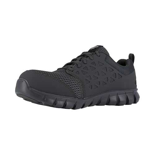 Image of Reebok Men's Rb4041 Sublite Cushion Safety Toe Athletic Work Shoe Black