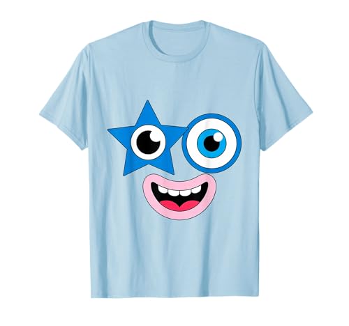 Funny Halloween Faces Costume Party Group Matching Cartoon T-Shirt