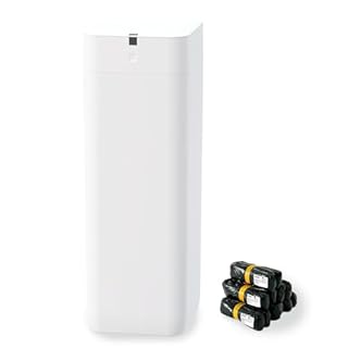 Airdeer A1 Automatic Trash Can, 4 Gallon Self Sealing and Self-Changing Smart Trash Can, Motion Sensor, Touchless Garbage can with lid for Kitchen Bathroom Office, 12 Refill Bag Rings(Golden Line)