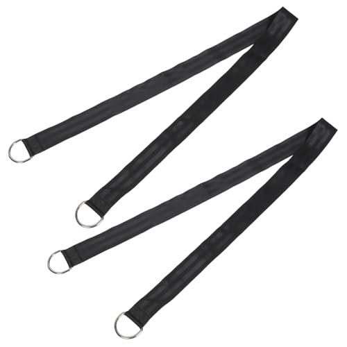 Sosoport Set of Swing Hanging Straps 1.5m Long Nylon Camping Ropes Kit for Tree Stand Swing Easy to Use Hanger