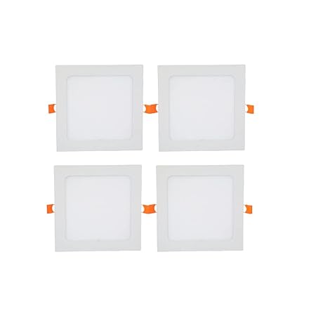 DMakTM 15 Watt Square Ceiling Panel White LED Light Pack of 4 with 2 Year Warranty-| led Ceiling Light | | 15w Ceiling led Lights for Home |