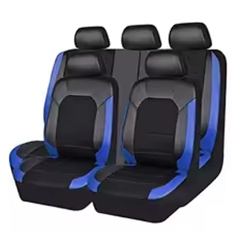 protectores asiento Funda Cuero Para Asiento Coche, Adecuada Para La Mayoría De Los Coches, Protector Interior De Asiento Coche Transpirable Y Agradable Para La Piel Accesorios Interior(Blue)