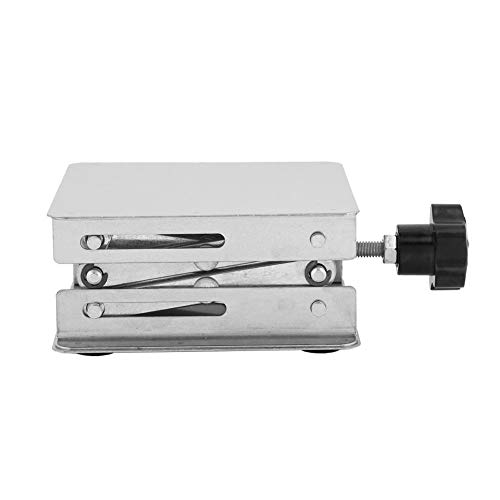 Edelstahl-Laborhebebühne, Laborscherenhebebühne Höhe 45 mm-158 mm 100 x 100 mm Plattform stabil und langlebig