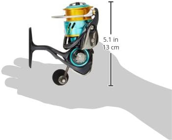 Daiwa 17 Emeraldas MX 2508pe spinning reel with dimensions
