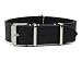 Benchmark Straps 18mm Black Oiled Leather NATO Watchband (More Colors Available)