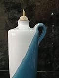HECHO A MANO ACEITERA AZUL Y BLANCO estilo marinero de 600ml. De cerámica artesanal creado por un artesano del país. ENVÍO GRATIS. Setrill artesanal.