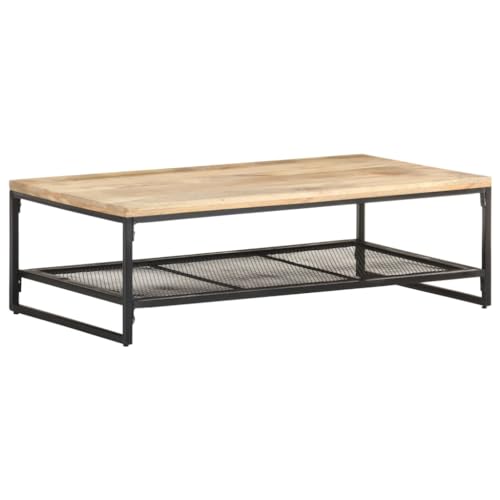 Table basse bois manguier massif table de salon rustique design