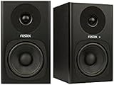 Fostex PM04C (B) 2-Way Active Monitor Speaker System, Black