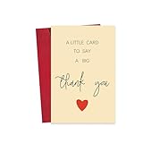 Funny Thank You Card for Men Women, Sweet Friendship Gifts for Him Her,Thank You Gifts Card for Teacher Boss Coworker Doctor