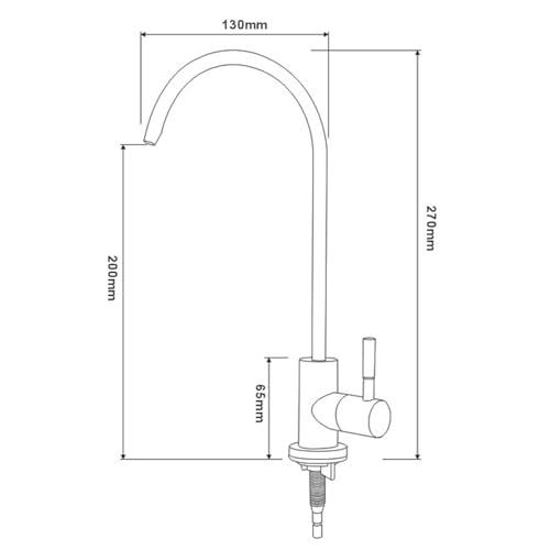 Robinet de cuisine boisson directe or brossé pour l'eau pure au quotidien - 6