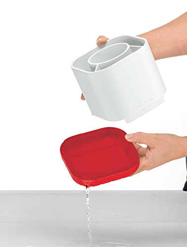 Guzzini Kitchen Red Fill and Drain Cutlery Drainer