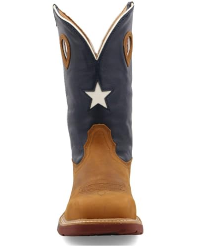 Image of Twisted X Men's Men'S Texas Flag Western Work Boot Nano Composite Toe Lt Brown 11.5 D(M) US