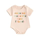SAYOO Cousin Crew Shirts Baby Girl Boy Jumpsuit Romper Sweatshirt Sister Brother Cousin Crew Matching Outfits Fall Clothes (Cousins make the best friends, 0-3 Months)