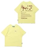 [KRIFF MAYER] Tシャツ 半袖 接触冷感 涼タッチ シャリT T-REX キッズ ジュニア 子供服 男女兼用 140 イエロー